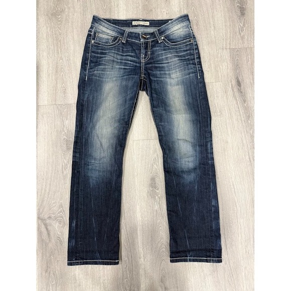 Buckle Denim - BKE Denim Sabrina Skinny Jeans Womens 26 Blue Jeans Whiskers Low Rise 30x28